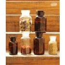 Apothecary bottle LARGE brown - 2 pcs