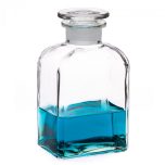 Apothecary bottle MEDIUM square, clear - 2 pcs