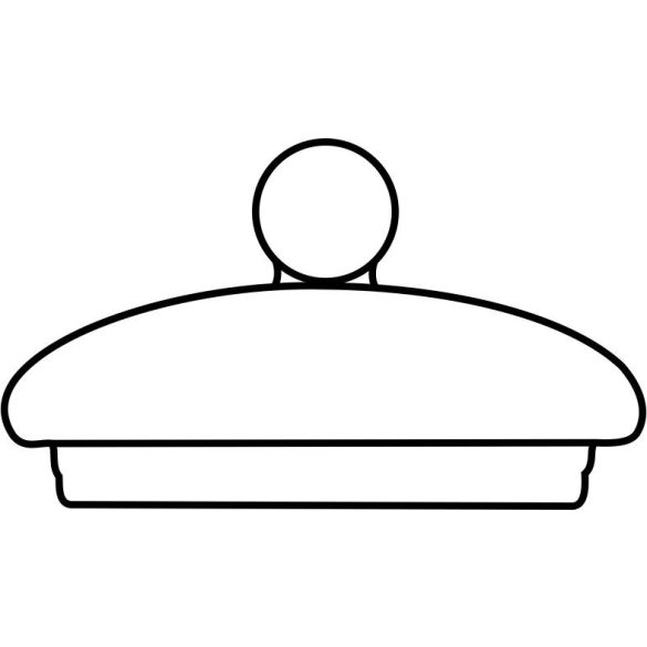 Lid with knob