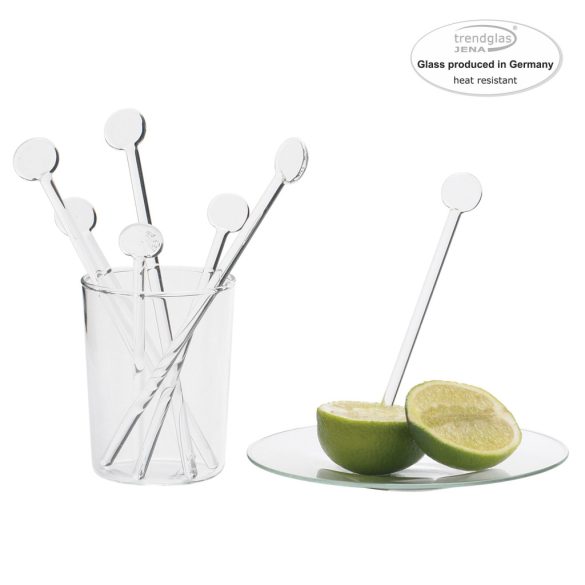 Glas-Rührstäbchen 18 cm - 6 Stk Glas-Rührstäbchen 18 cm - 6 Stk