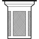 Stainless steel strainer, large 90 mm