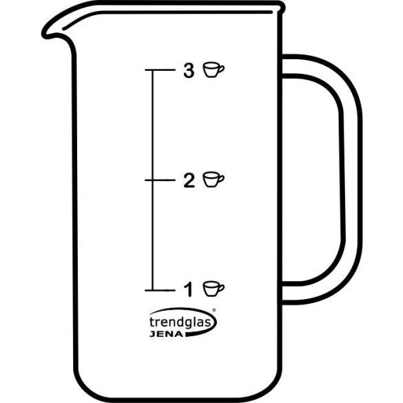 Glass body coffee maker 3 cups